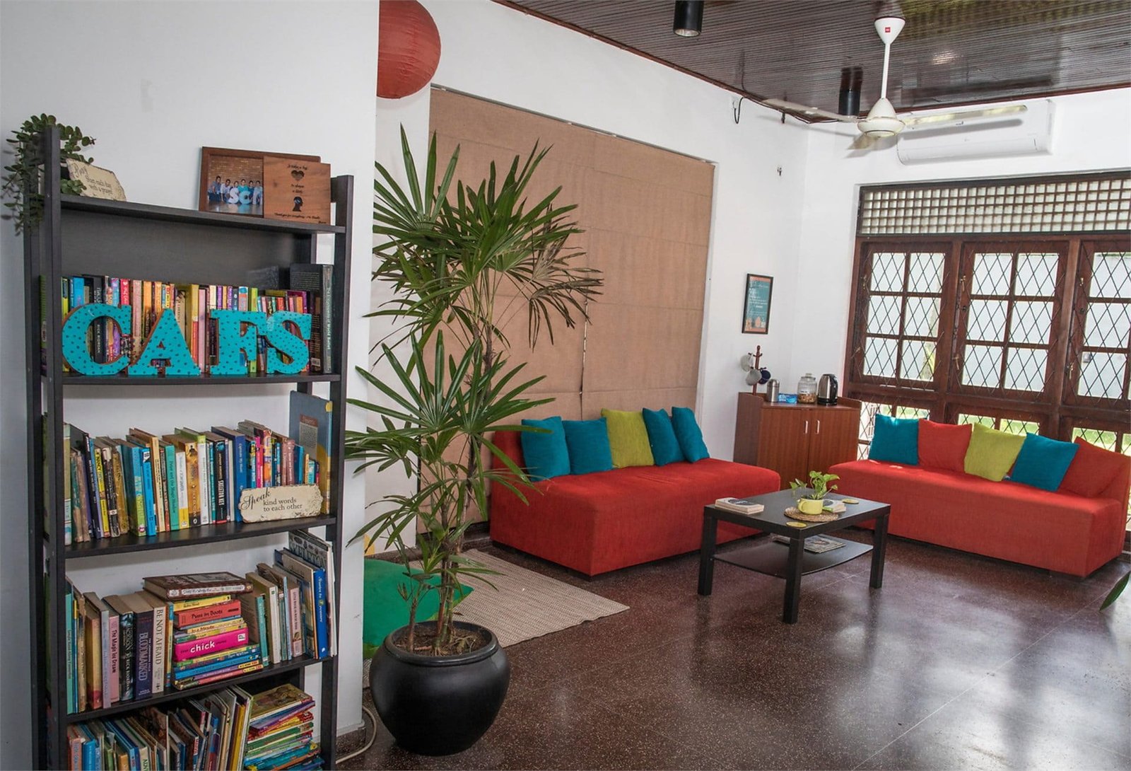 The CAFS library and lounge area
